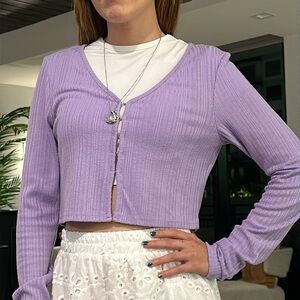 Purple cotton top perfect new condition